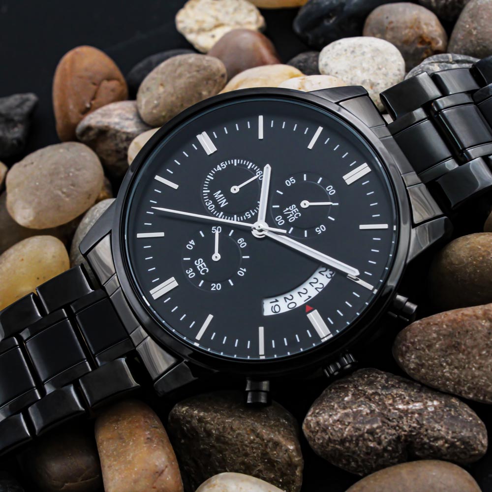 To Firefighter Dad - you are appreciated - Stainless Steel Luxury Watch