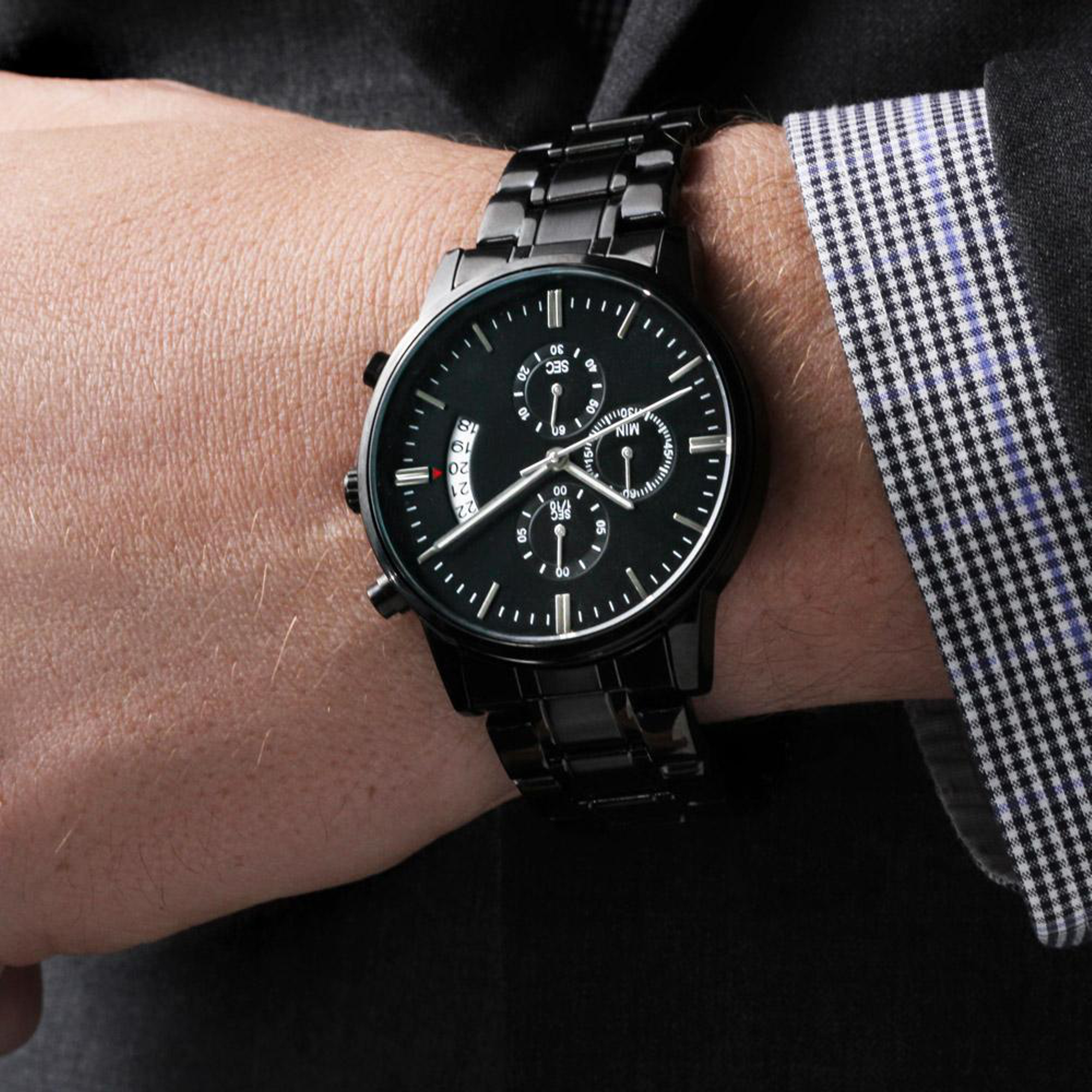 To Firefighter Dad - you are the world - Stainless Steel Luxury Watch
